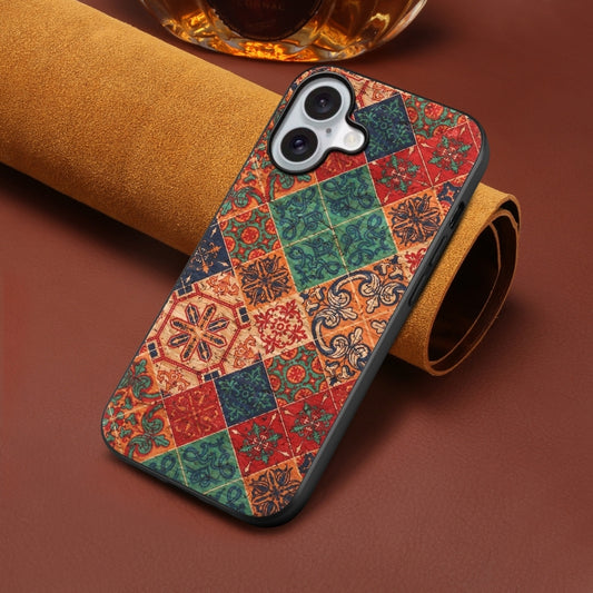 For iPhone 16 Plus Four Seasons Flower Language Series TPU Phone Case(Winter Blue) by buy2fix