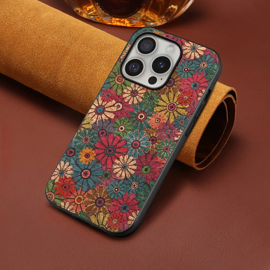 For iPhone 16 Pro Max Four Seasons Flower Language Series TPU Phone Case(Spring Green) by buy2fix