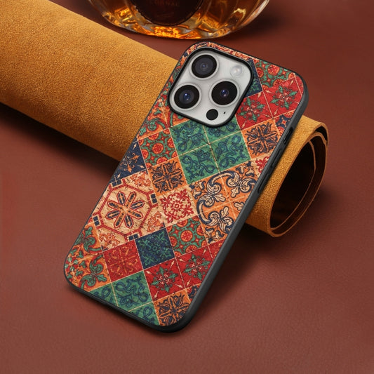 For iPhone 16 Pro Max Four Seasons Flower Language Series TPU Phone Case(Winter Blue) by buy2fix