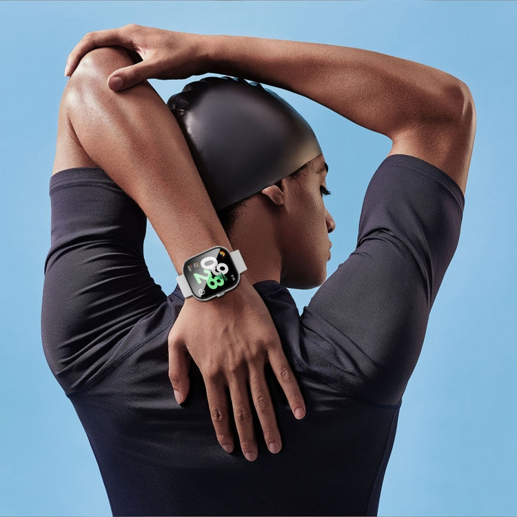 For Redmi Watch 4 PC + Tempered Glass Integrated Watch Protective Case(Pine Green) by buy2fix