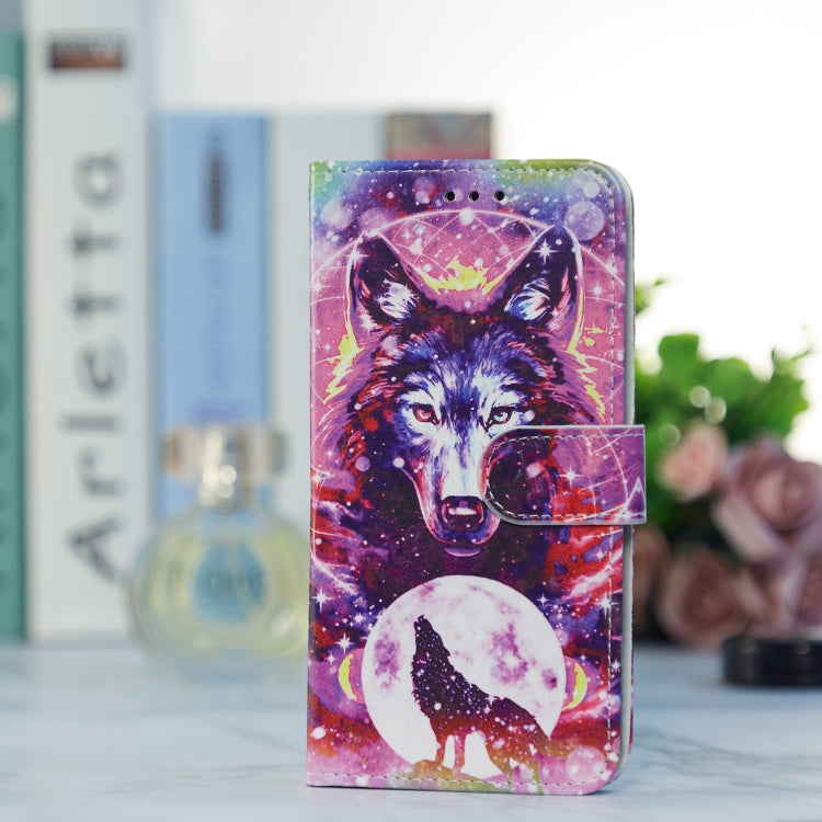 For Blackview A53 Pro Painted Pattern Horizontal Flip Leather Phone Case(Wolf Totem) by buy2fix