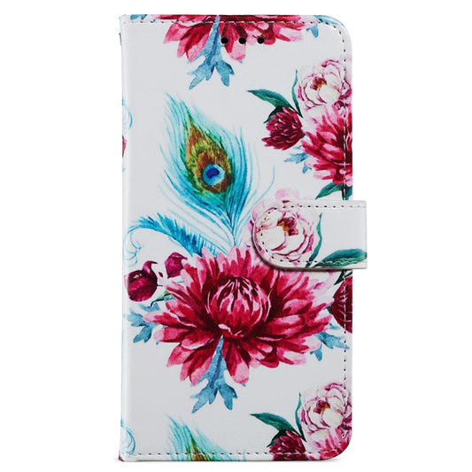 For Blackview A55 Pro Painted Pattern Horizontal Flip Leather Phone Case(Peacock Flower) by buy2fix