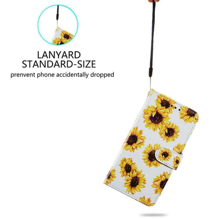 For Ulefone Note 14 Painted Pattern Horizontal Flip Leather Phone Case(Sunflower) by buy2fix