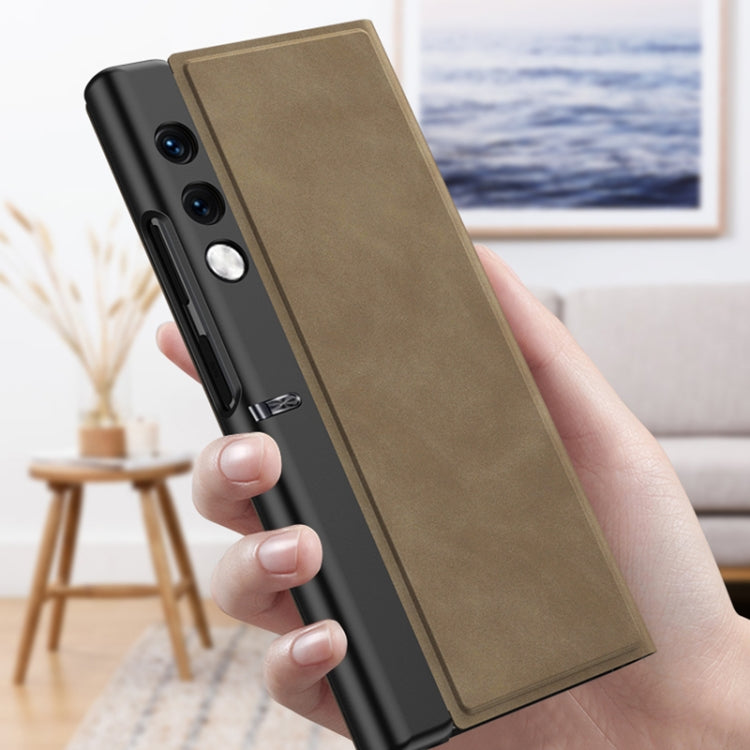 For Honor V Purse GKK Frosted Leather Fold Phone Case(Black) by GKK