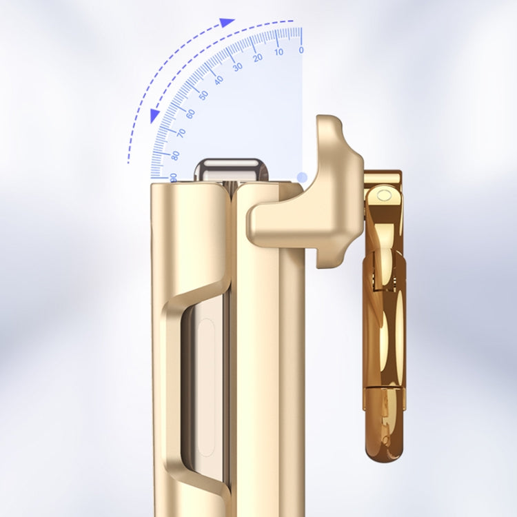 For OPPO Find N3 Flip GKK Integrated Magnetic Hinged Flip Case with Ring Holder(Gold) by GKK