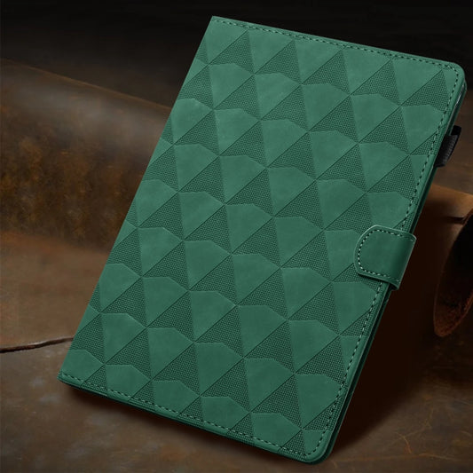 For iPad Pro 11 2025 / 2024 Diamond Texture Embossed Leather Smart Tablet Case(Green) by buy2fix