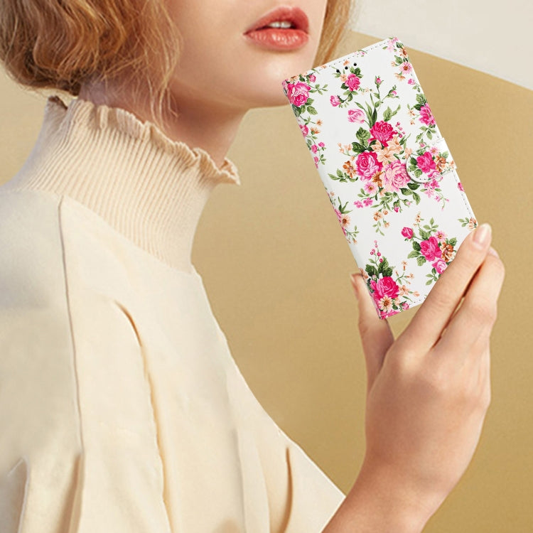 For Blackview A53 Pro Colored Drawing Leather Phone Case(Peonies) by buy2fix