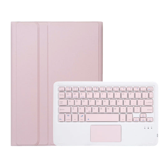 For OnePlus Pad Go / OPPO Pad Air2 / Neo OP14-A TPU Ultra-thin Detachable Bluetooth Keyboard Leather Case with Touchpad(Pink) by buy2fix
