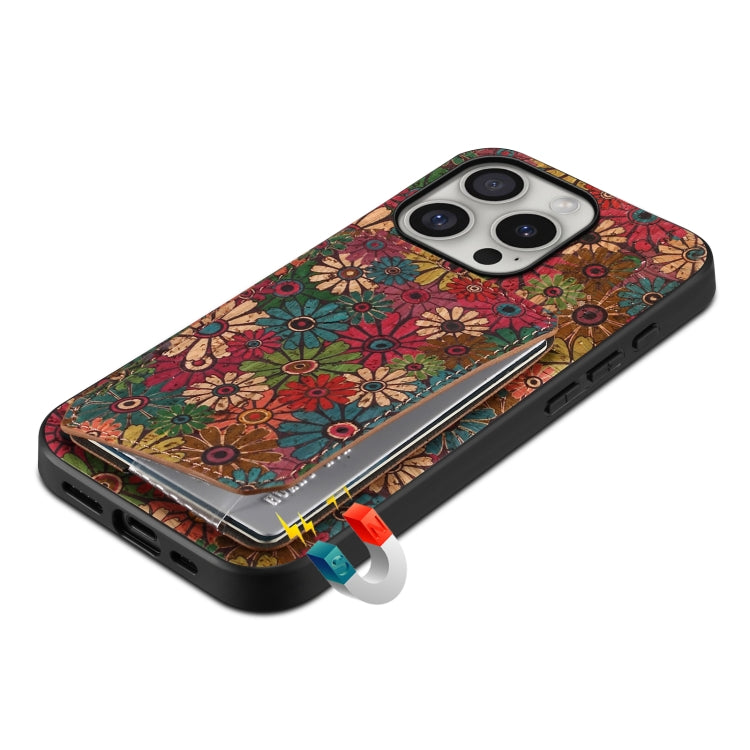 For iPhone 16 Pro Dual Card Slot Holder Phone Case(Spring Green) by buy2fix