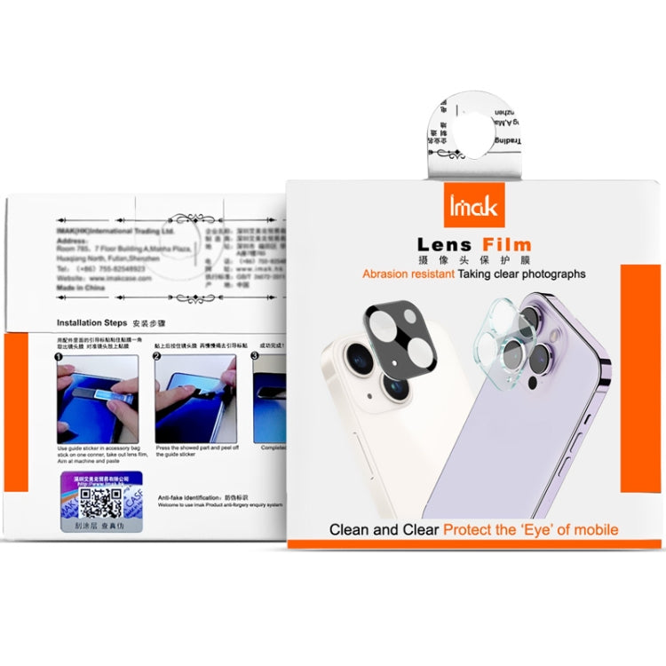 For OnePlus Ace 3 5G / 12R 5G IMAK Rear Camera Lens Glass Film Black Version by imak