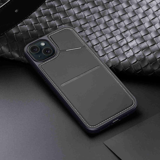 For iPhone 14 / 13 DUX DUCIS Rafi II Series MagSafe Magnetic Holder RFID Phone Case(Black) by DUX DUCIS