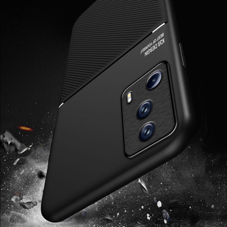 For Xiaomi 13 Lite Classic Tilt Strip Grain Magnetic Shockproof PC + TPU Phone Case(Blue) by buy2fix