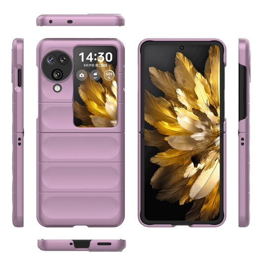 For OPPO Find N3 Flip Magic Shield Fold PC Shockproof Phone Case(Purple) by buy2fix