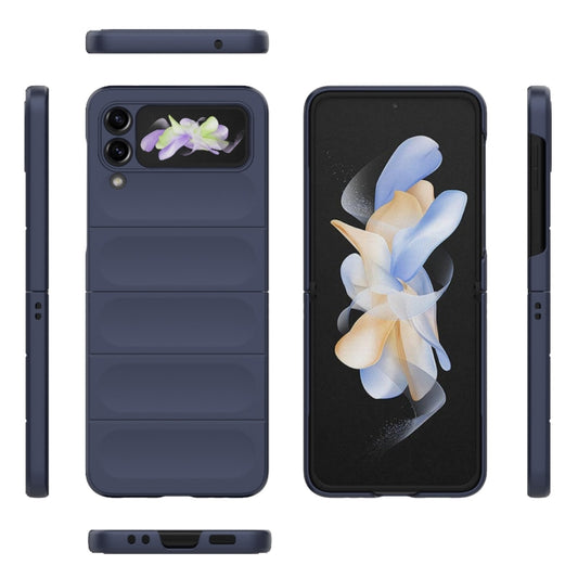 For Samsung Galaxy Z Flip3 5G Magic Shield Fold PC Shockproof Phone Case(Dark Blue) by buy2fix