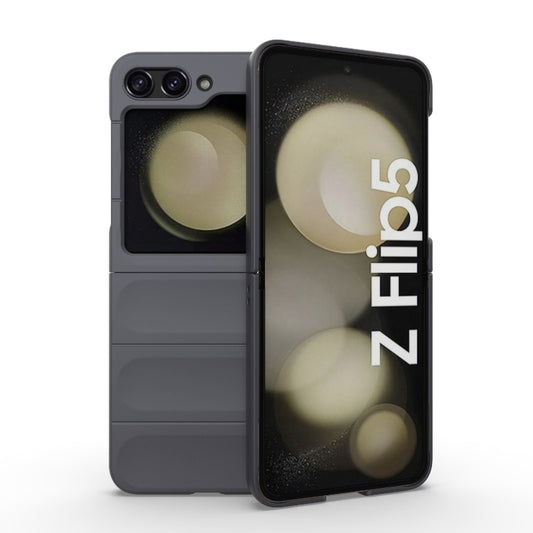 For Samsung Galaxy Z Flip5 5G Magic Shield Fold PC Shockproof Phone Case(Dark Grey) - Galaxy Z Flip5 Cases by buy2fix | Online Shopping UK | buy2fix