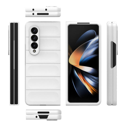For Samsung Galaxy Z Fold4 5G Magic Shield Fold PC Shockproof Phone Case(White) by buy2fix