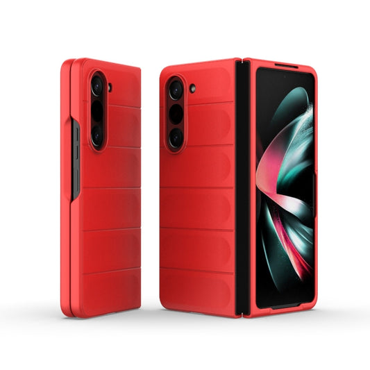For Samsung Galaxy Z Fold5 5G Magic Shield Fold PC Shockproof Phone Case(Red) - Galaxy Z Fold5 Cases by buy2fix | Online Shopping UK | buy2fix