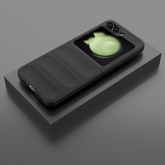 For Samsung Galaxy Z Flip6 / Flip7 FE Magic Shield Fold PC Shockproof Phone Case(Black) by buy2fix