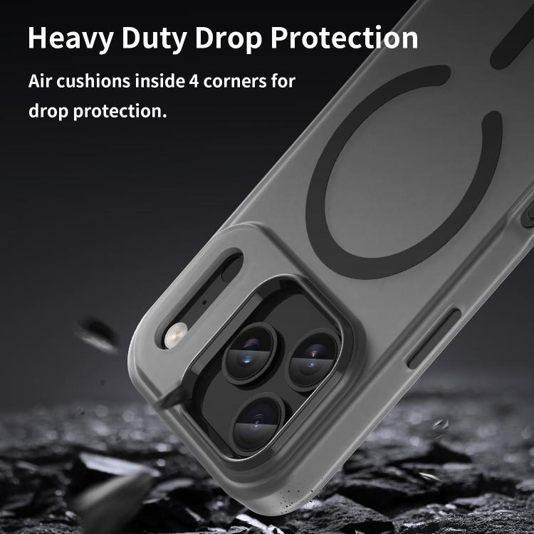 For iPhone 17 Pro MagSafe Frosted Translucent TPU + PC Full Coverage Phone Case(Black) - iPhone 17 Pro Cases by buy2fix | Online Shopping UK | buy2fix