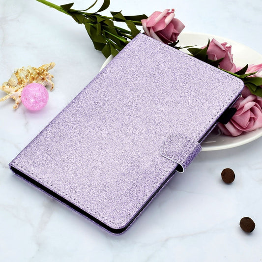 For Lenovo Tab M11/ Xiaoxin Pad 11 2024 Varnish Glitter Powder Smart Leather Tablet Case(Purple) by buy2fix