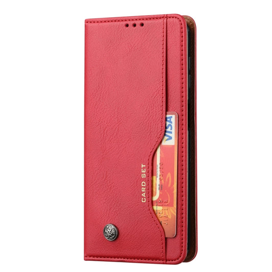 For Samsung Galaxy S25+ 5G Knead Skin Texture Flip Leather Phone Case(Red) by buy2fix
