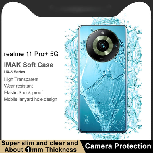 For Realme 11 Pro+ 5G imak UX-5 Series Transparent Shockproof TPU Protective Case(Transparent) by imak