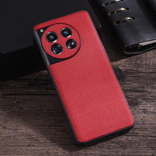 For OnePlus 12 Nylon Cloth Texture +TPU Phone Case(Red) by buy2fix