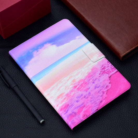For Lenovo Tab M11/ Xiaoxin Pad 11 2024 Voltage Coloured Drawing Smart Leather Tablet Case(Pink Beach) by buy2fix