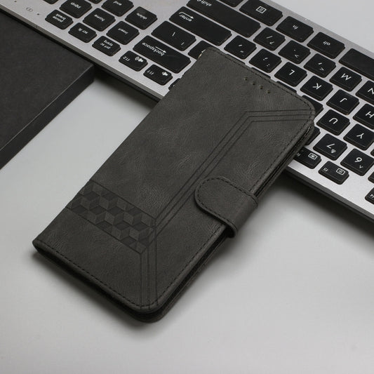 For Google Pixel 9 Cubic Skin Feel Flip Leather Phone Case(Black) by buy2fix