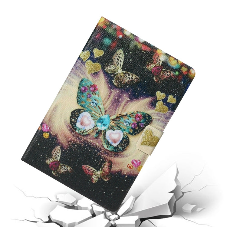 For Lenovo Tab M11/ Xiaoxin Pad 11 2024 Voltage Coloured Drawing Smart Leather Tablet Case(Butterflies) by buy2fix