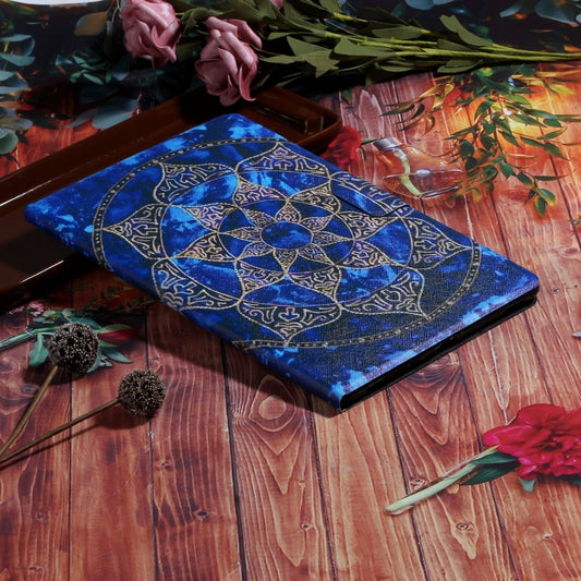 For Lenovo Tab M11/ Xiaoxin Pad 11 2024 Voltage Coloured Drawing Smart Leather Tablet Case(Blue Mandala) by buy2fix