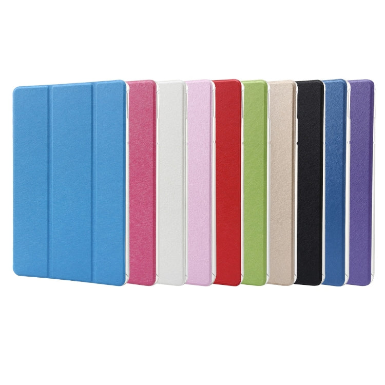 For Huawei MatePad Pro 11 2024 Silk Texture 3-Fold Leather Tablet Case(Gold) by buy2fix