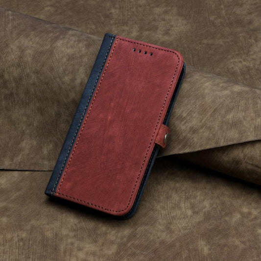 For Google Pixel 10 Pro XL Side Buckle Double Fold Hand Strap Leather Phone Case(Red) - Google Cases by buy2fix | Online Shopping UK | buy2fix