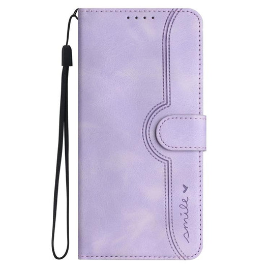 For Google Pixel 10 Pro XL Heart Pattern Skin Feel Leather Phone Case(Purple) - Google Cases by buy2fix | Online Shopping UK | buy2fix