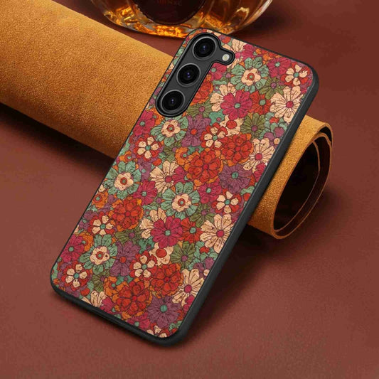 For Samsung Galaxy S24+ 5G Four Seasons Flower Language Series TPU Phone Case(Summer Red) by buy2fix