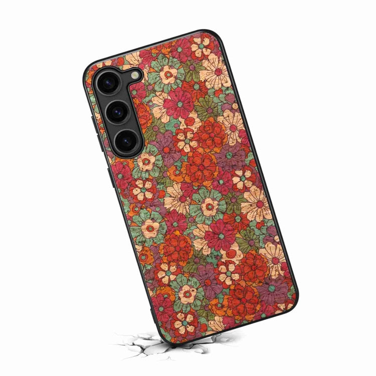 For Samsung Galaxy S24+ 5G Four Seasons Flower Language Series TPU Phone Case(Summer Red) by buy2fix