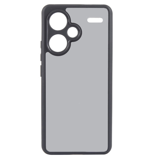 For Xiaomi Redmi Note 13 Pro+ Fine Pore Matte Black TPU + PC Phone Case by buy2fix