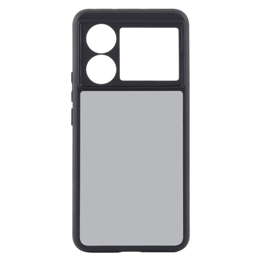 For Realme GT5 Matte Black TPU + PC Phone Case by buy2fix