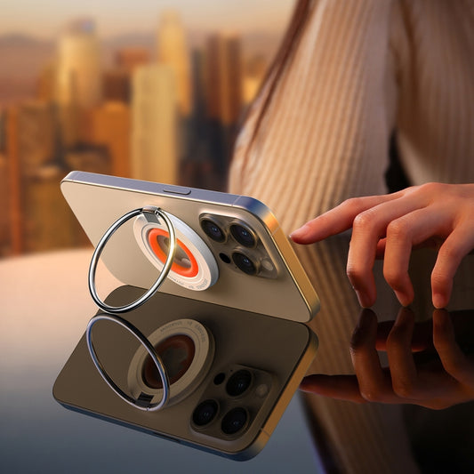JOYROOM JR-ZS383 Magnetic Ring Holder(Orange) by JOYROOM