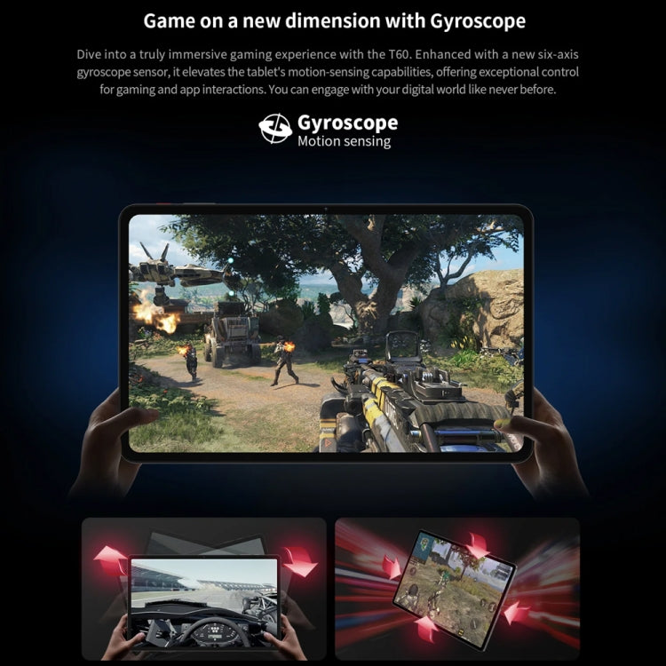 Teclast T60 4G LTE Tablet PC 12 inch, 8GB+256GB, Android 14 Unisoc T616 Octa Core, Support Dual SIM by TECLAST