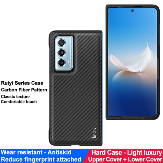 For Honor Magic Vs2 imak Ruiyi Series PU + PC Phone Case(Carbon Fiber Texture) by imak