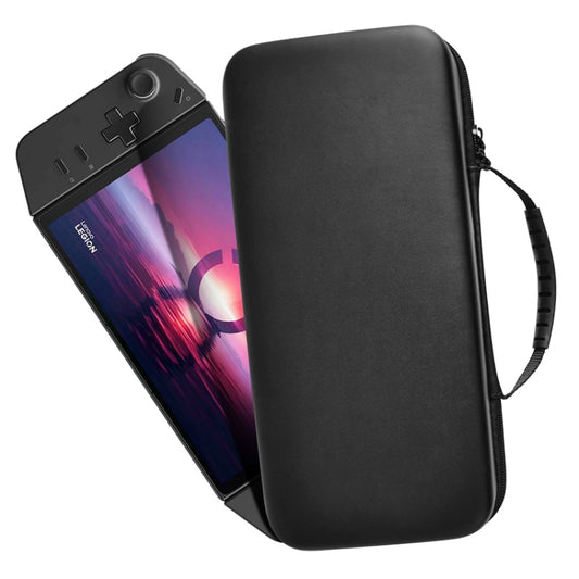 For Lenovo Legion Go Portable EVA Leather Grain Game Console Storage Bag(Black) by buy2fix