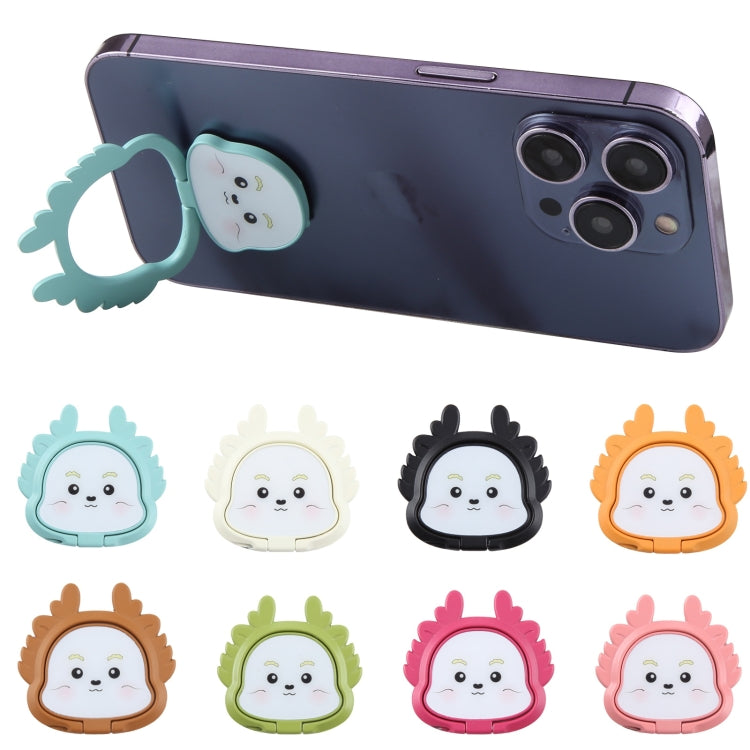 Cartoon Dragon Phone Metal Rotatable Ring Holder(Pink) - Ring Holder by buy2fix | Online Shopping UK | buy2fix