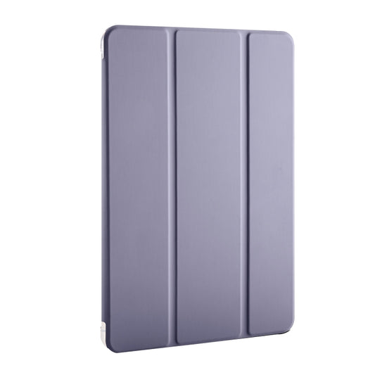 For Huawei MatePad Pro 11 2024 3-fold Clear TPU Leather Tablet Case with Pen Slot(Lavender Purple) by buy2fix