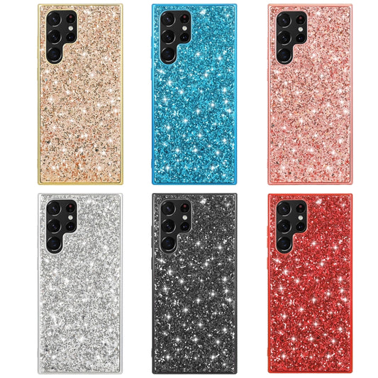 For Samsung Galaxy S24 Ultra 5G Glitter Powder TPU Phone Case(Gold) by buy2fix