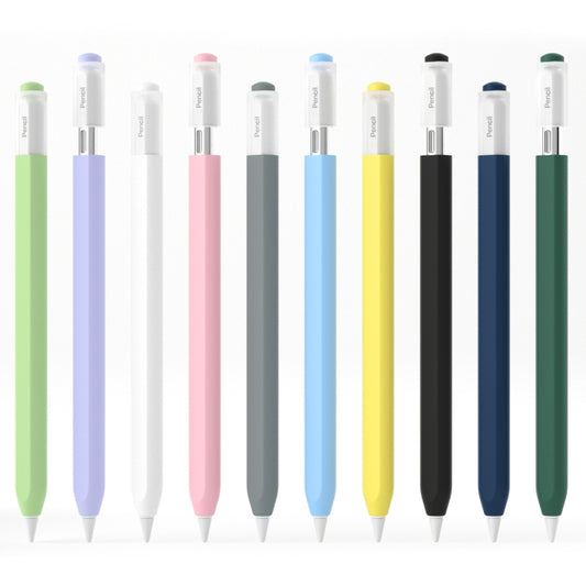 For Apple Pencil (USB-C) Transparent Jelly Stylus Protective Cover(Midnight Blue) by buy2fix