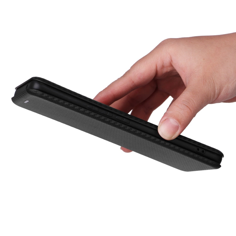 For vivo V29 Lite Carbon Fiber Texture Flip Leather Phone Case(Black) by buy2fix