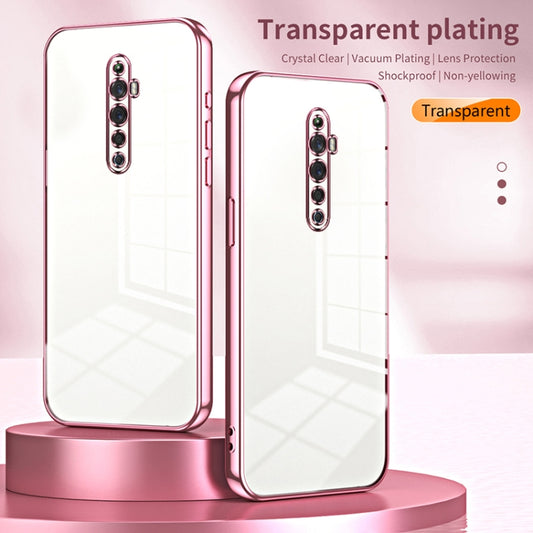 For OPPO Reno2 Z / Reno2 F Transparent Plating Fine Hole Phone Case(Silver) by buy2fix