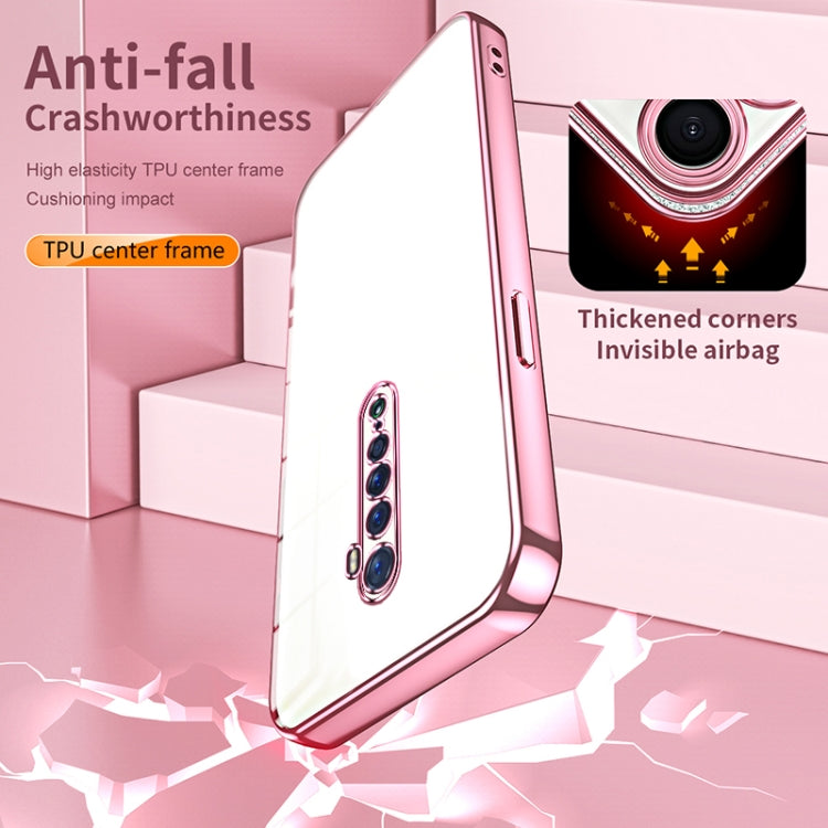 For OPPO Reno2 Transparent Plating Fine Hole Phone Case(Silver) by buy2fix