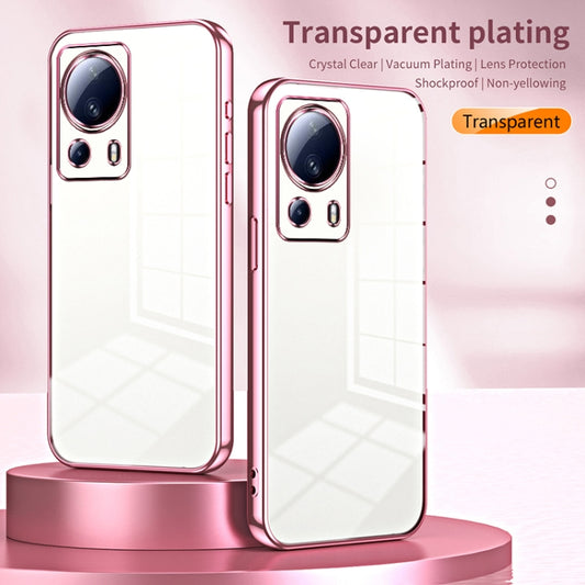 For Xiaomi Civi 2 / 13 Lite Transparent Plating Fine Hole Phone Case(Gold) by buy2fix